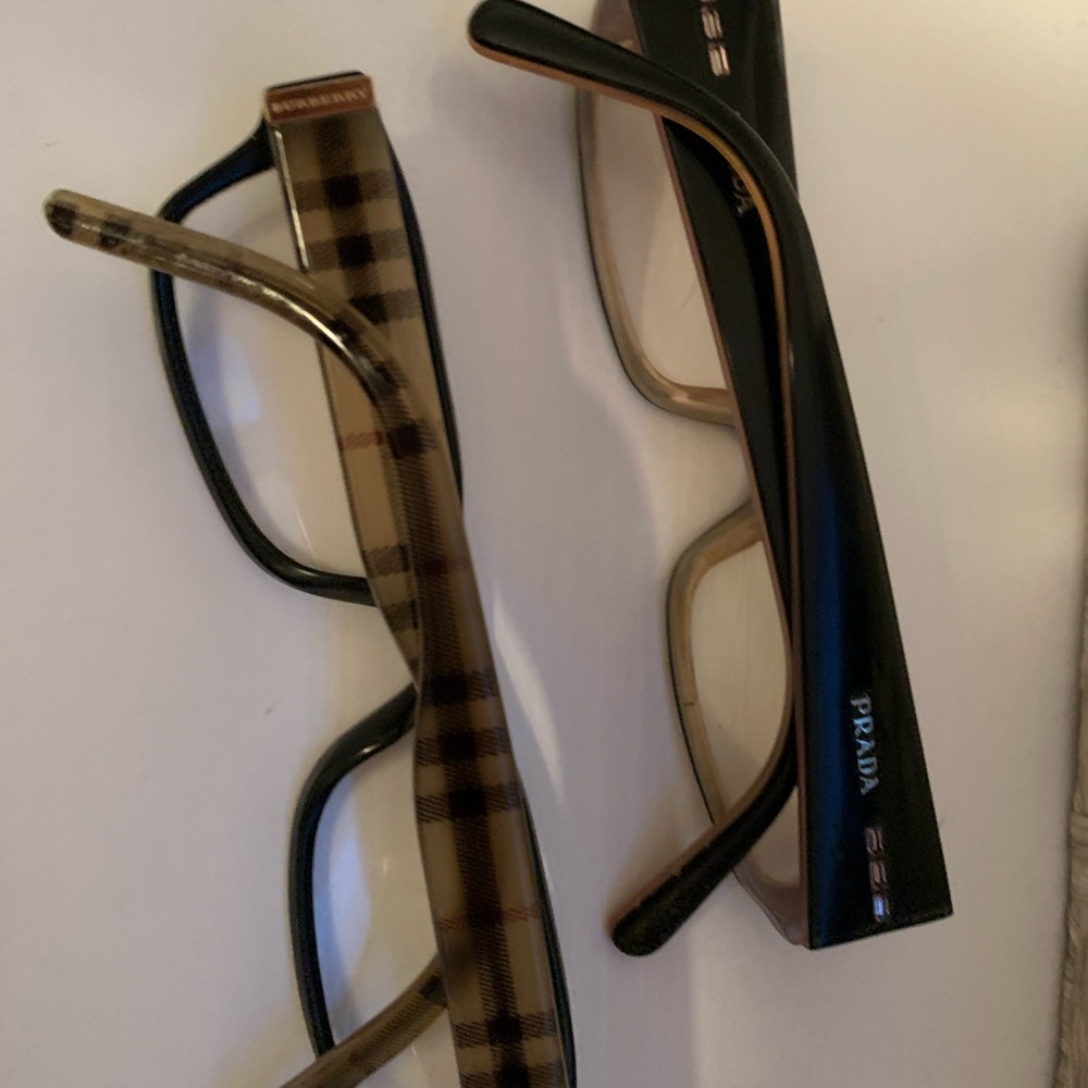 Prada Black and Tan Sunglasses